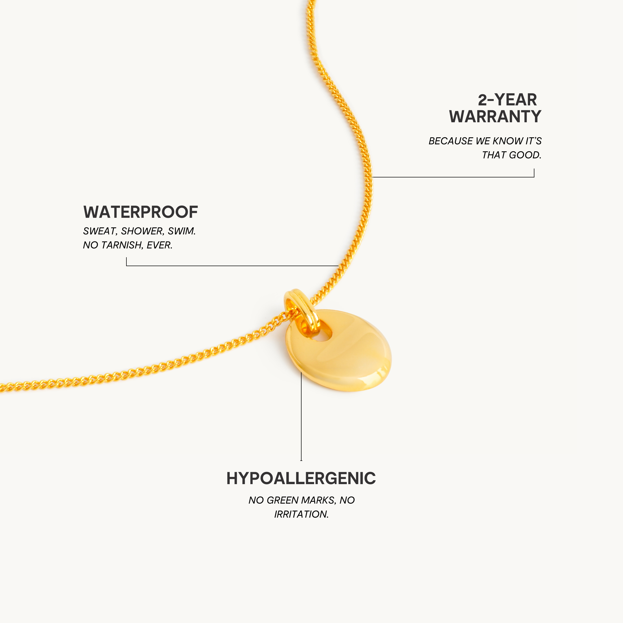 Oceaan kiezel ketting 3